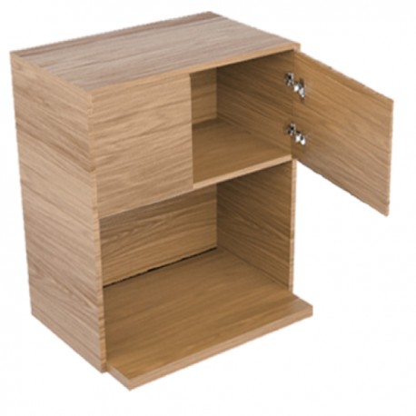"MODULO PARA COCINA ALTA ALACENA DOBLE PUERTA CON SISTEMA PUSH, UNA REPISA, Y ESPACIO PARA MICROONDAS, 63 X 70 X 30,LINEA PLUS"