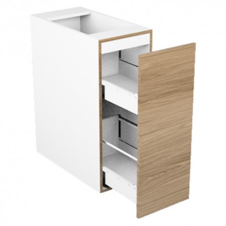 "MODULO PARA COCINA ESPECIERO DE CIERRE LENTO, UNA PUERTA CON JALADERA, COMPARTIMENTO PARA CUBIERTOS  18 X 74 X 58 LINEA ESTAND